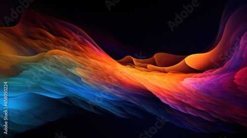 HD super bright colors, abstract background. Tubers of colored smoke.