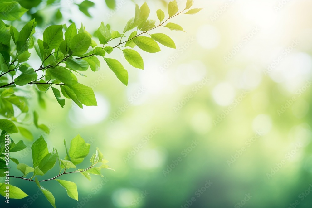 Nature's Embrace: Defocused Foliage in Summer Nature's Embrace: Defocused Foliage in Summer