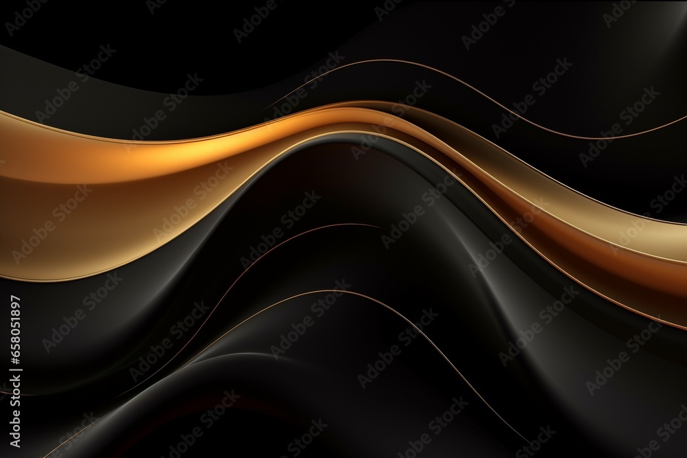 Golden Waves: Luxurious 3D Texture Golden Waves: Luxurious 3D Texture