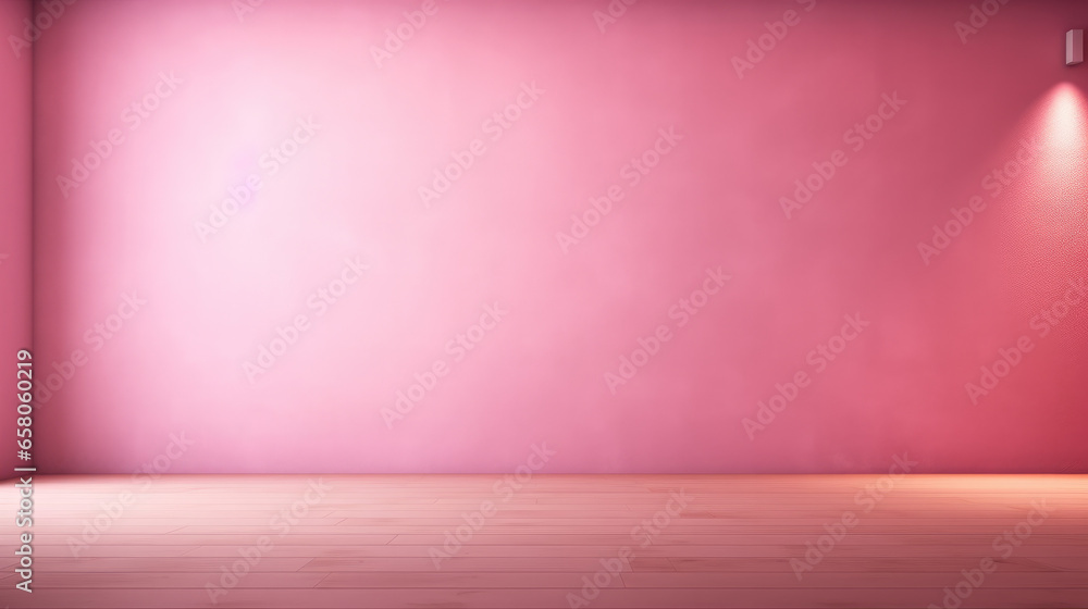 Beautiful original background image of an empty space in pink tones with a play of light and shadow on the wall and floor for design or creative work. Beautiful original background image of an empty space in pink tones with a play of light and shadow on the wall and floor for design or creative work.