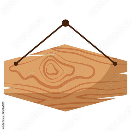 Hanging Wooden Signboard photo