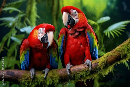 Brazilian macaws. Generative AI