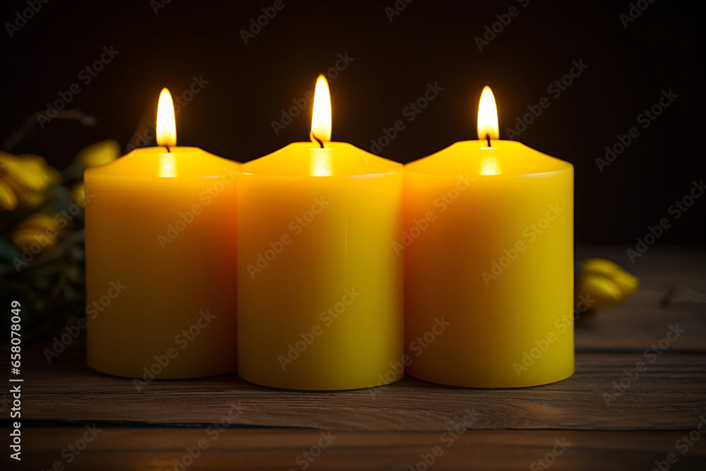 yellow candles in the dark yellow candles in the dark