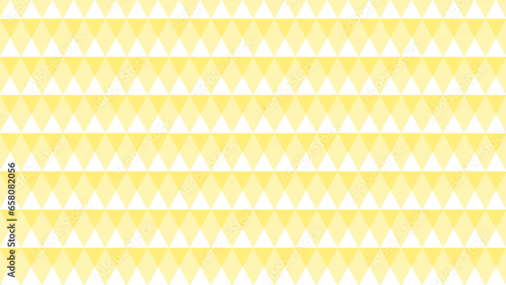 Yellow striped background with triangles