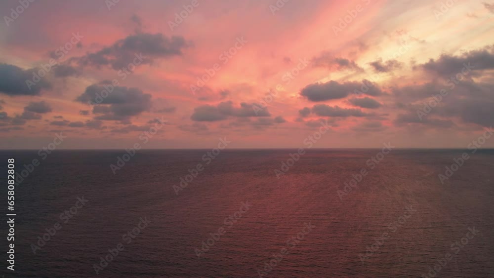Ship sailing in the black sea at sunset Ship sailing in the black sea at sunset