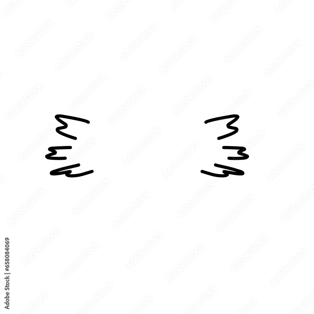 vector hand drawn design elements to emphasize text in comic style vector hand drawn design elements to emphasize text in comic style