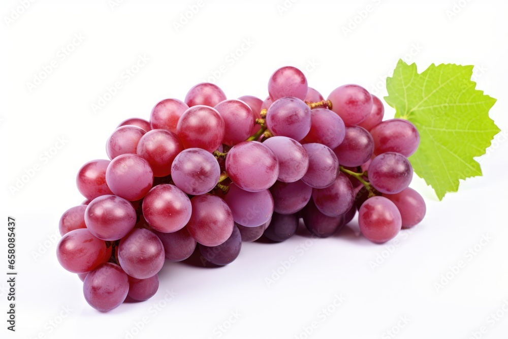 grapes isolated on white