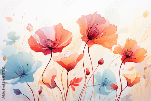 abstract floral background © Nature creative