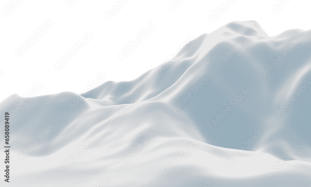 Obraz premium Snow mountain. Cold environment terrain.