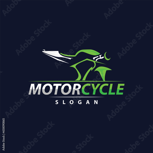 Motorcycle logo design, Bike Vehicle Repair Garage Vector, Symbol Illustration