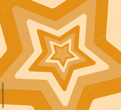 Star tunnel, concentric stars, vector for t shirt graphics, card, poster, wall art, sticker, cover designs