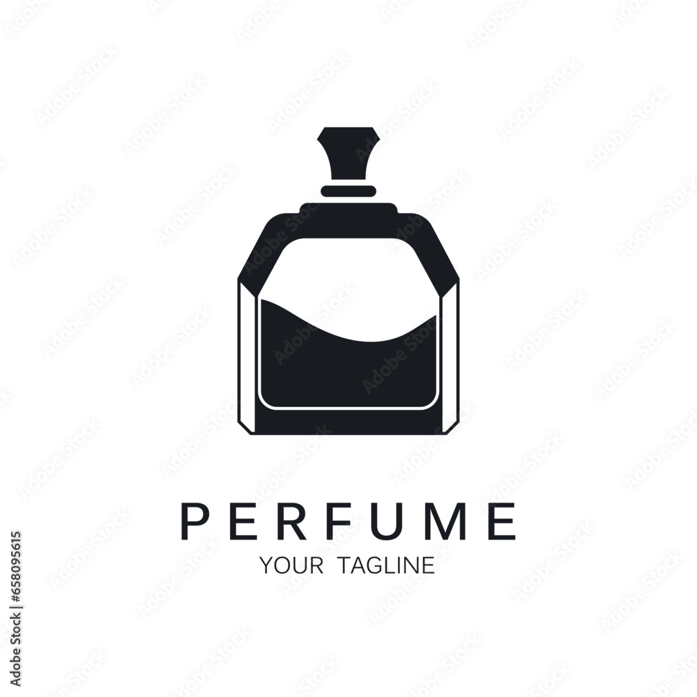 Obraz premium perfume logo vector icon illustration design