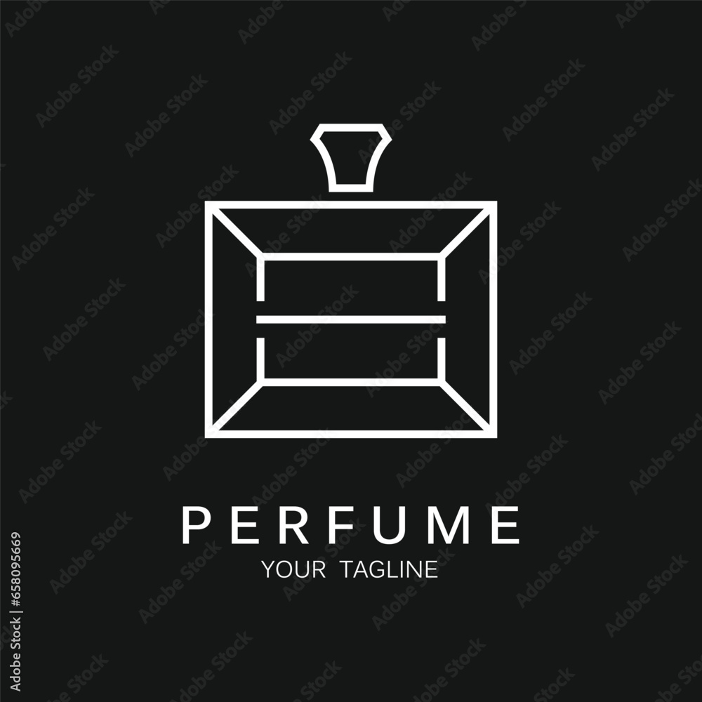 perfume logo vector icon illustration design perfume logo vector icon illustration design