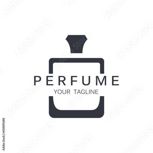 perfume logo vector icon illustration design