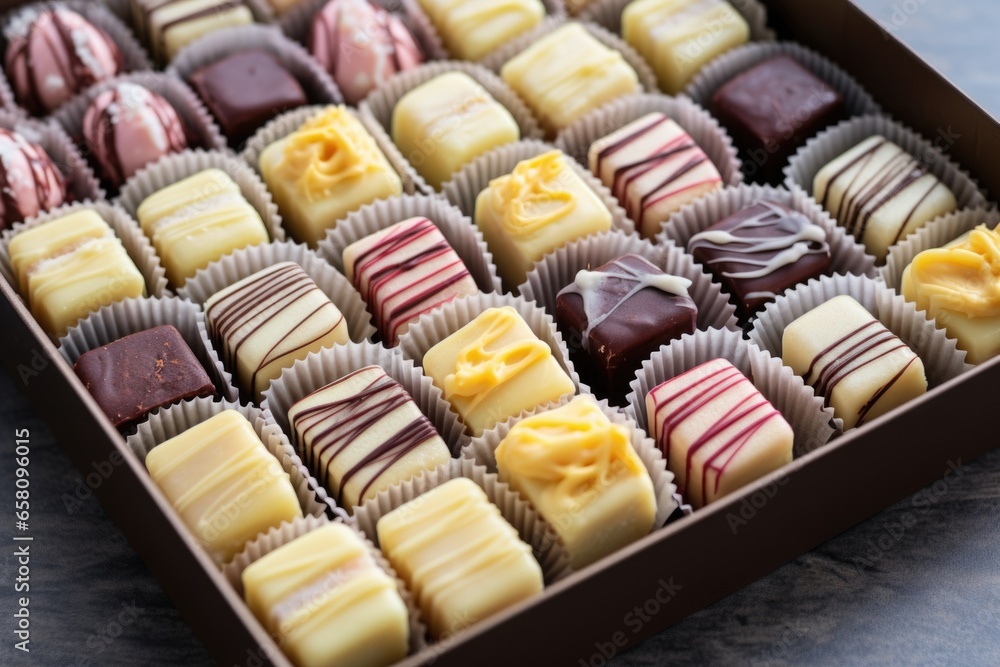 miniature cheesecake bites arranged in a box miniature cheesecake bites arranged in a box