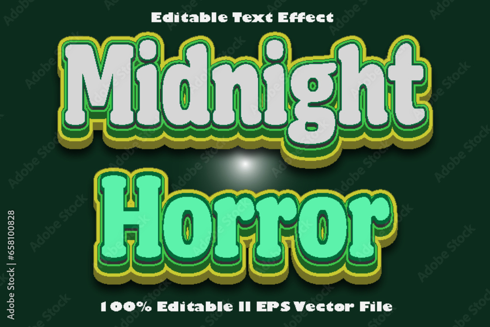 Midnight Horror Editable Text Effect Midnight Horror Editable Text Effect