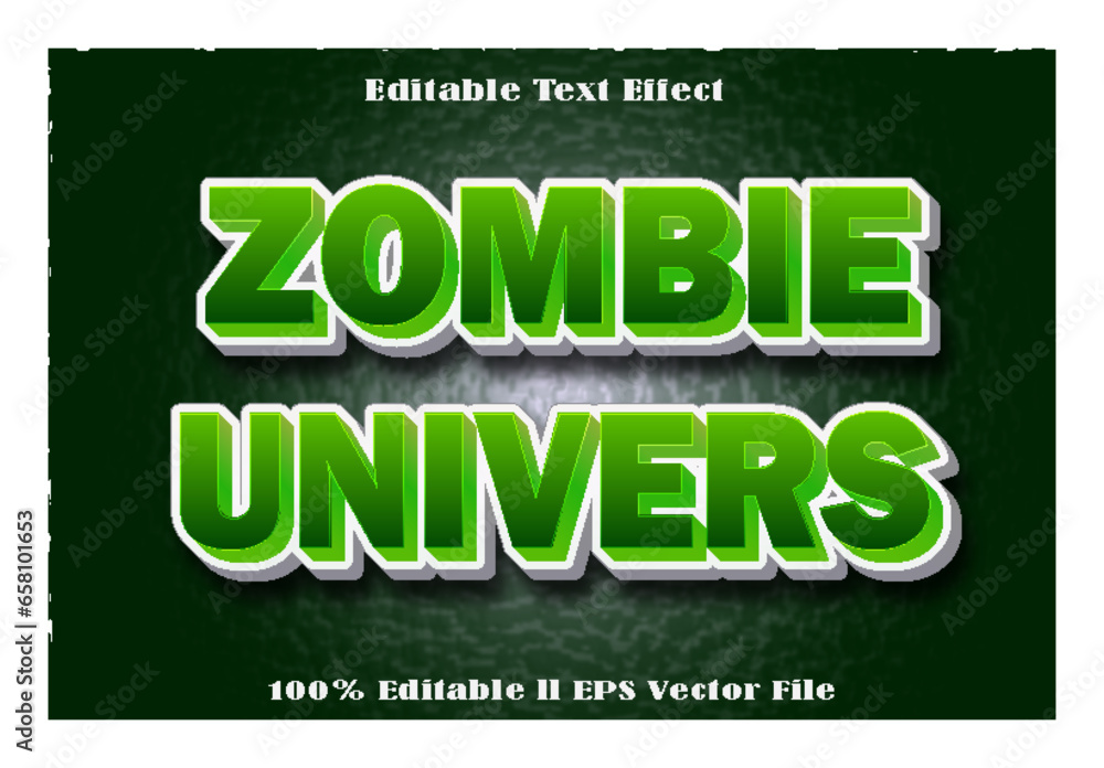 Zombie Editable Text Effect Zombie Editable Text Effect
