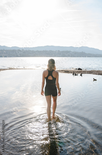 athlet, girl in water, sporty woman, sporty girl