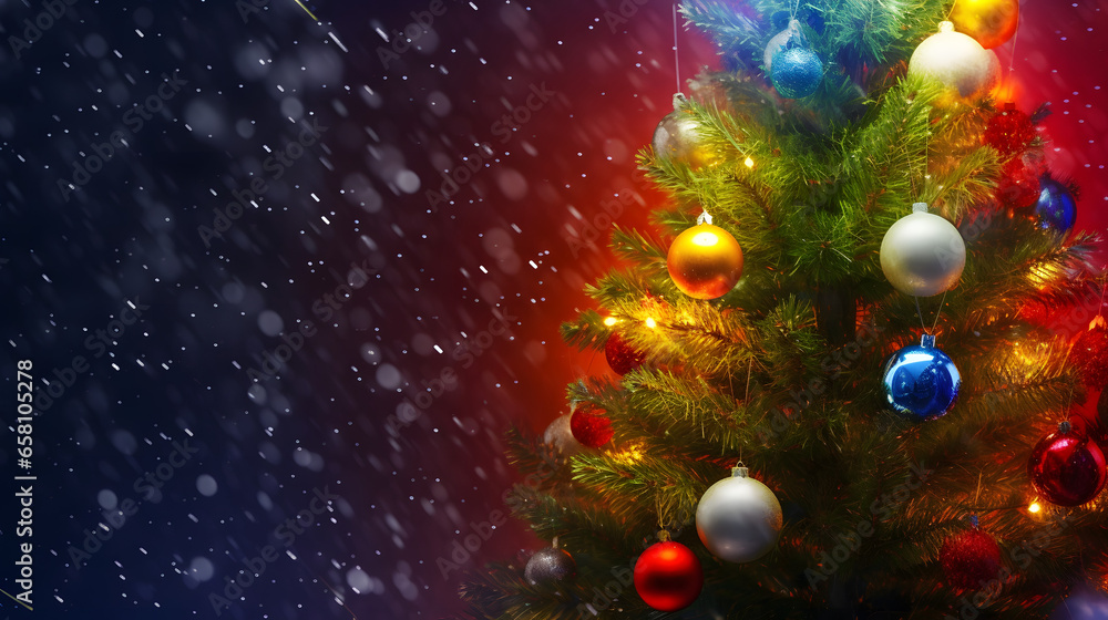 Chrismas tree colorful background in chrismas day, new year day Chrismas tree colorful background in chrismas day, new year day