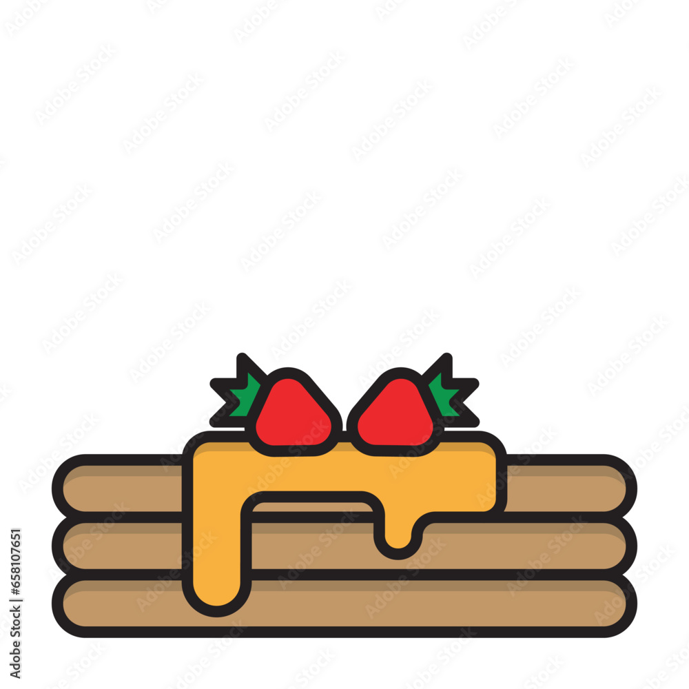 Obraz premium Fast Food Illustration