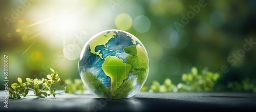 Modern industry can achieve sustainable development goals through environmentally friendly practices like renewable energy and green businesses that limit climate change and global warming photo