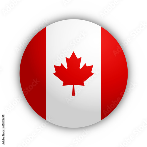 Flaga Kanady Przycisk