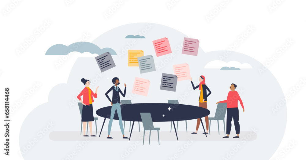 Diverse meeting and team with various ethnic work groups tiny person concept, transparent background. Conference with teamwork colleagues from different culture and race groups illustration. Diverse meeting and team with various ethnic work groups tiny person concept, transparent background. Conference with teamwork colleagues from different culture and race groups illustration.