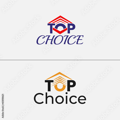 Top Choice logo for fashion, clothing brands, company