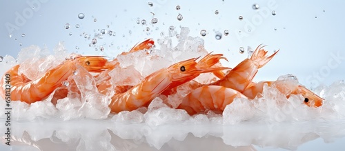 Salted shrimp displayed on a white backdrop