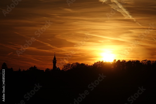 Sonnenuntergang am Bleistift photo