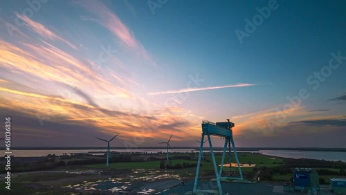 Industrial park Hyperlapse, Denmark