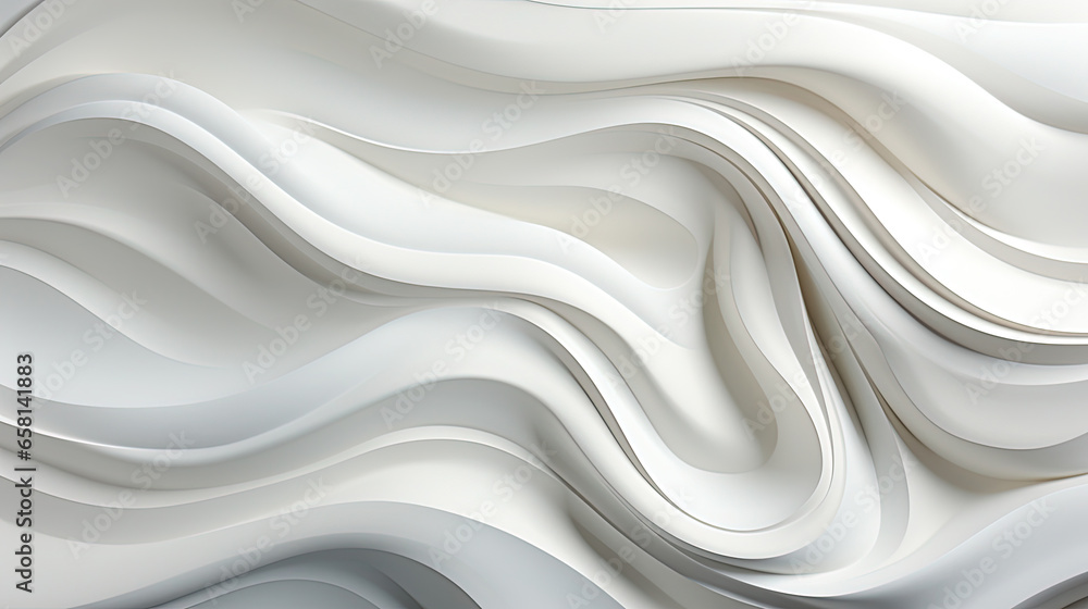 Obraz premium Abstract White and Gray Geometric Modern Design White Background