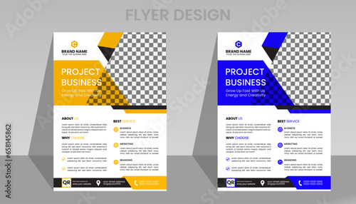 Corporate flyer design vector template, Creative and modern flyer you can used commercial business.