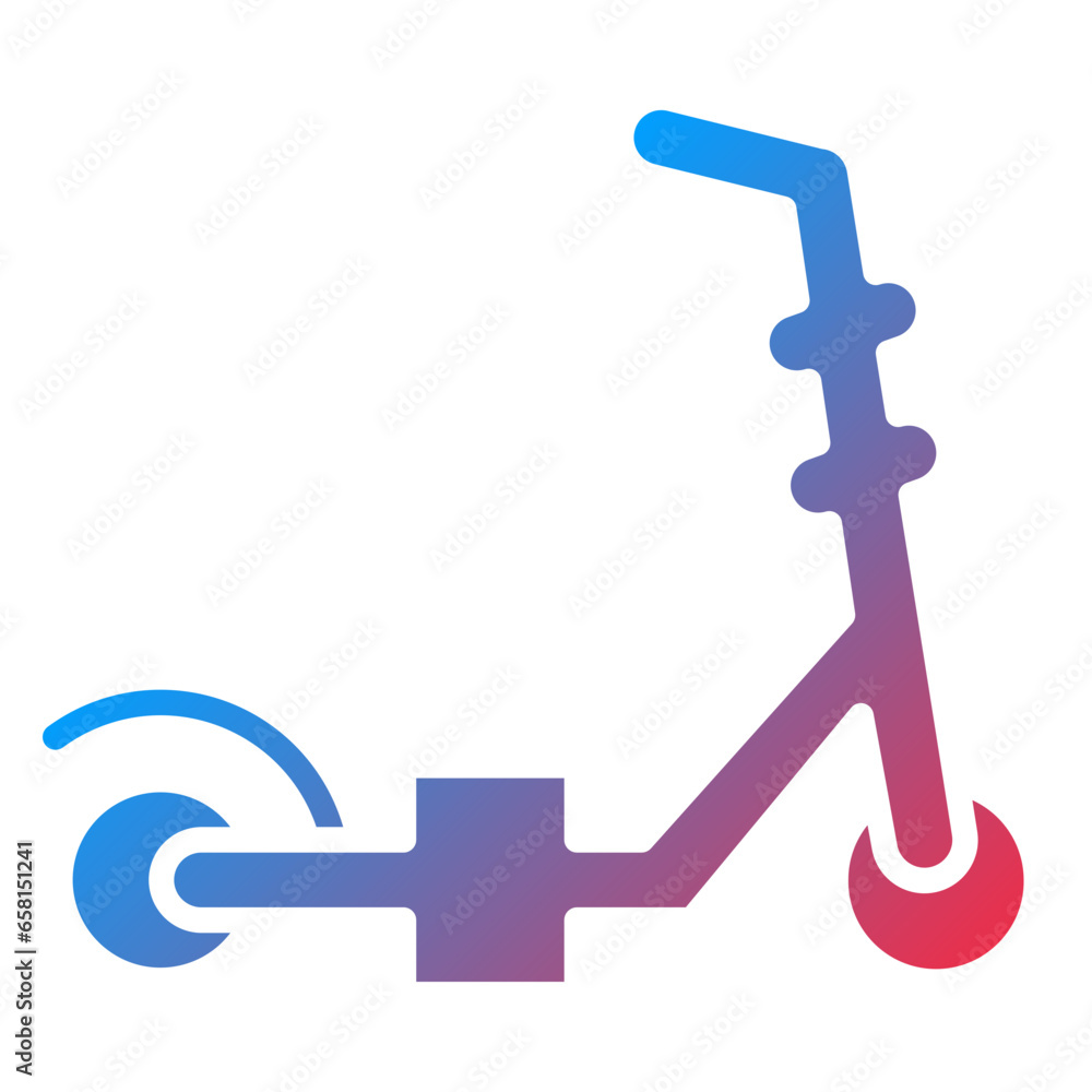 Vector Design Kick Scooter Icon Style Vector Design Kick Scooter Icon Style