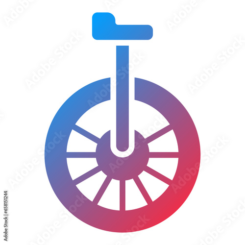 Vector Design Monocycle Icon Style