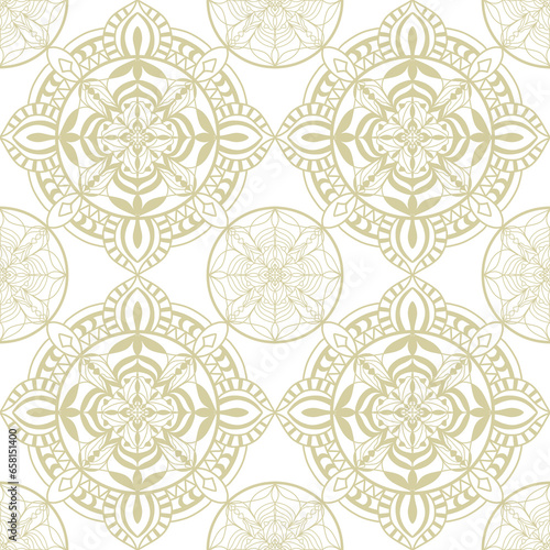 Mandala seamless pattern for your artwork