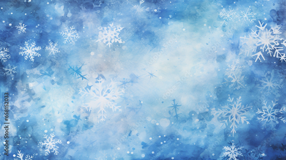 Frosty snowflake background.