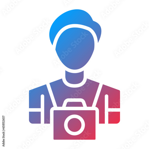 Vector Design Cameraman Icon Style