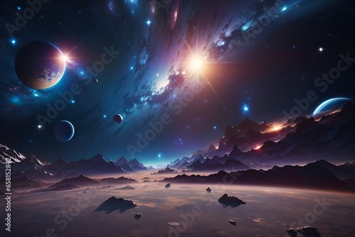 Space Wallpaper 4k , landscape, sky with stars, Space Galaxy Wallpaper
