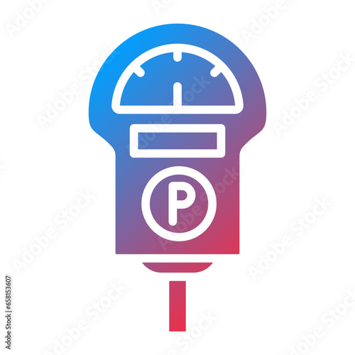 Vector Design Parking Meter Icon Style