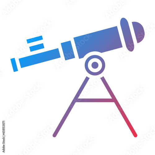 Vector Design Telescope Icon Style
