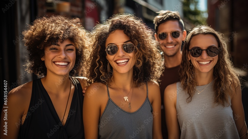 Diverse group of 30 year old friends, Diverse group of 30 year old friends,
