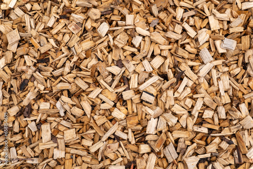 close up of some wood chips
