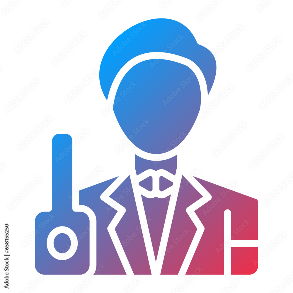 Vector Design Bartender Icon Style