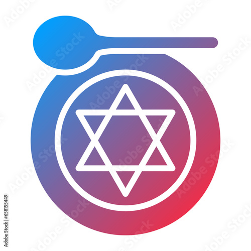 Vector Design Kosher Icon Style