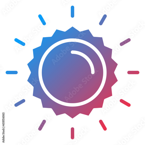 Vector Design Sun Icon Style