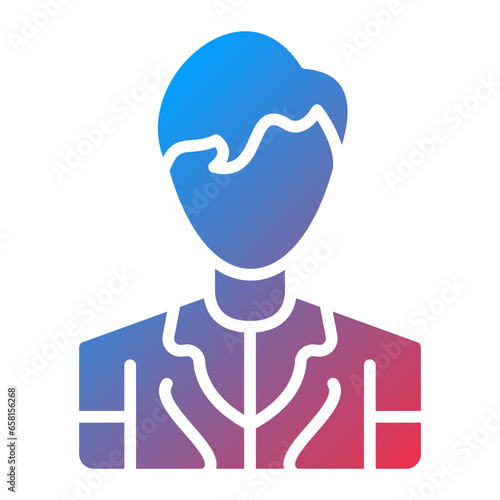 Vector Design Model Male Icon Style