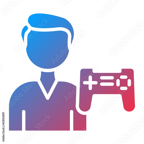 Vector Design Gamer Icon Style