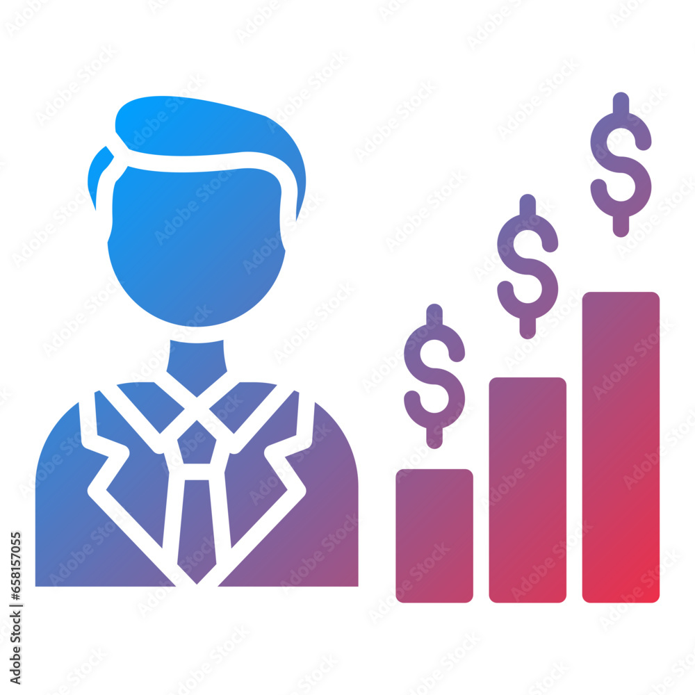 Vector Design Businessman Icon Style Vector Design Businessman Icon Style
