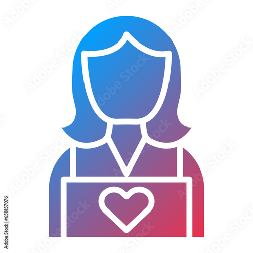 Vector Design Child Caretaker Icon Style